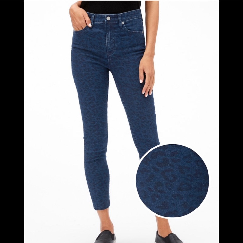 Gap Factory High Rise Print Legging Skimmer Jeans
